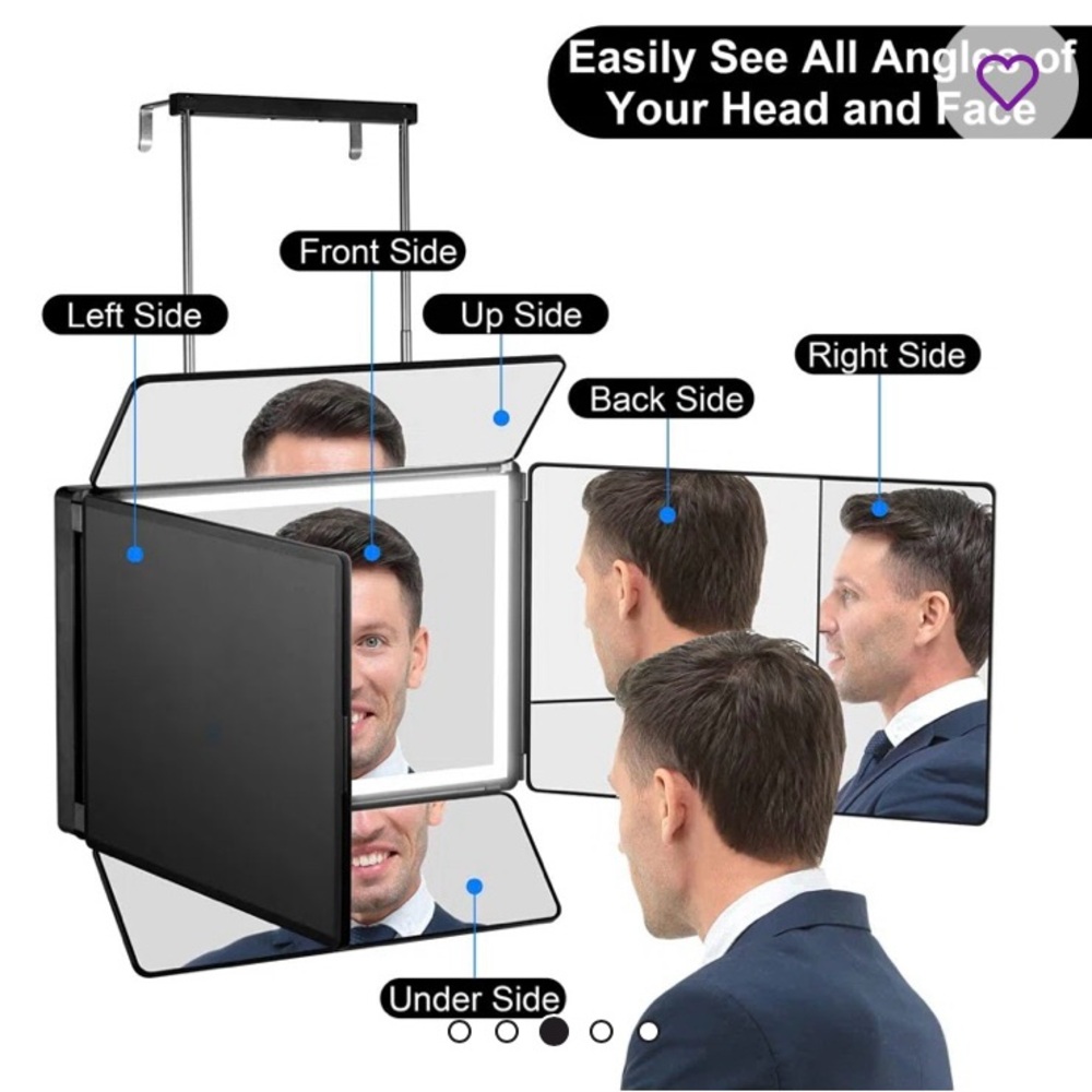 Rechargeable 5 Way Mirror
